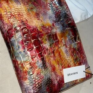 Brahmin Vibrant Crocodile Embossed Decor